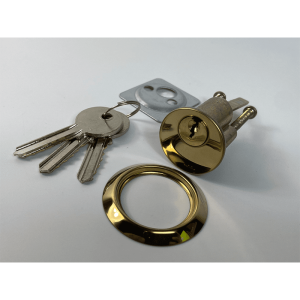 Night Latch Cylinder – 77X33X33mm – Polished Brass Finish