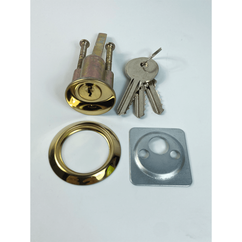 Night Latch Cylinder – 77X33X33mm – Polished Brass Finish