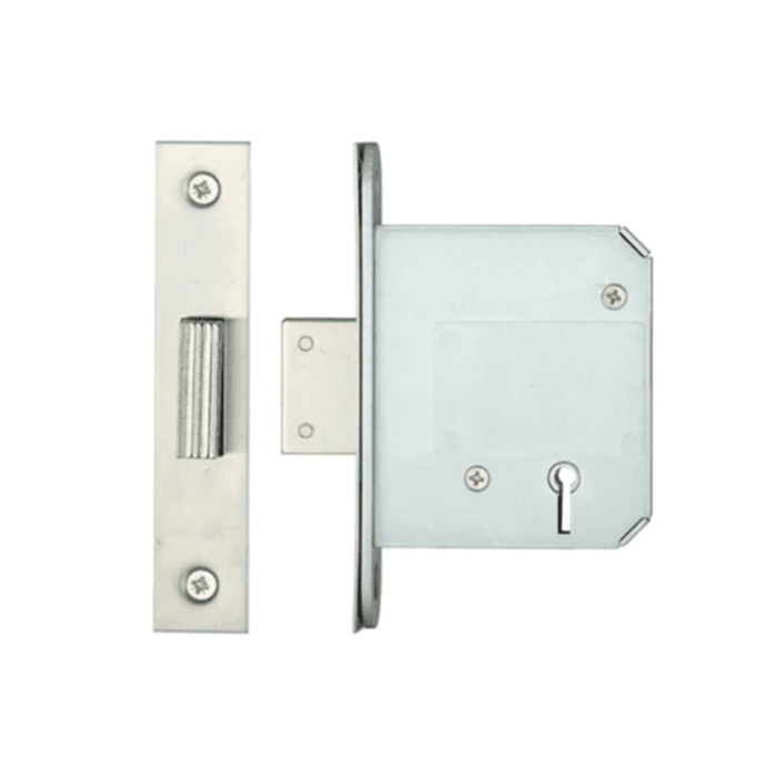 3 Lever Deadlock – 75mm – Satin Stainless Steel Finish