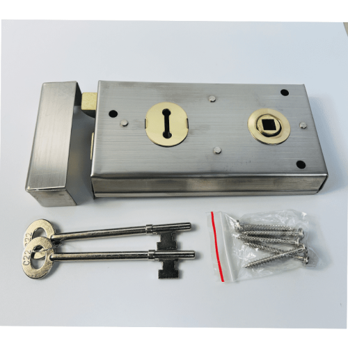 Rim Lock – 150X75 mm – Polished Chrome