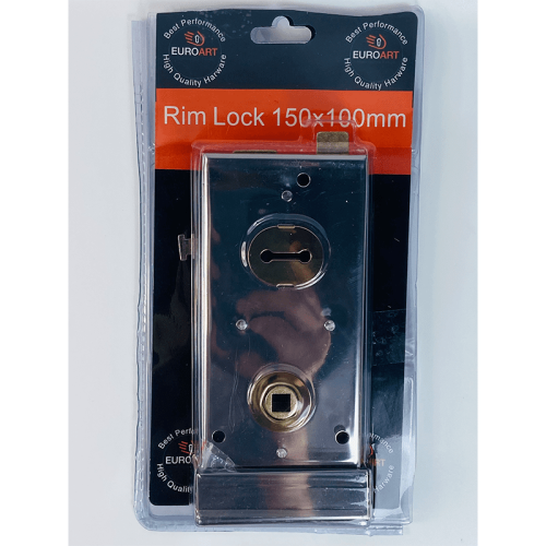 Rim Lock – 150X75 mm – Polished Chrome