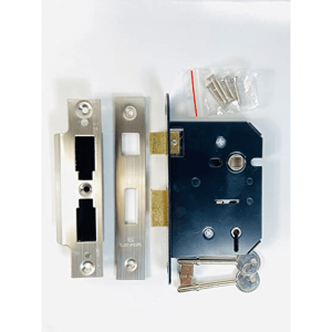 5 Lever Sash Lock – 63mm – Satin Stainless Steel Finish