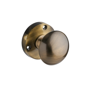 Bun Mortice Door Knob – 63mm – Antique Brass