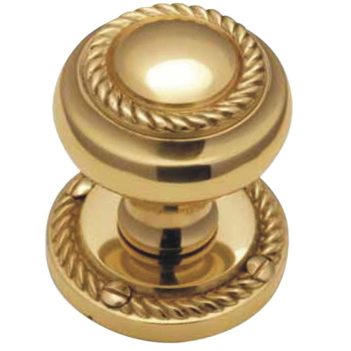 Geo Mortice Door Knob – 56mm – Polished Brass