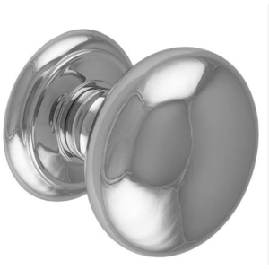 Omega Centre Door Knob – 100mm – Polished Satin Chrome