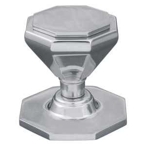 Tamas Centre Door Knob – 79x66mm – Polished Satin Chrome