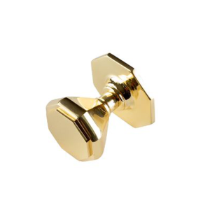 Tamas Centre Door Knob – 79x66mm – Polished Brass