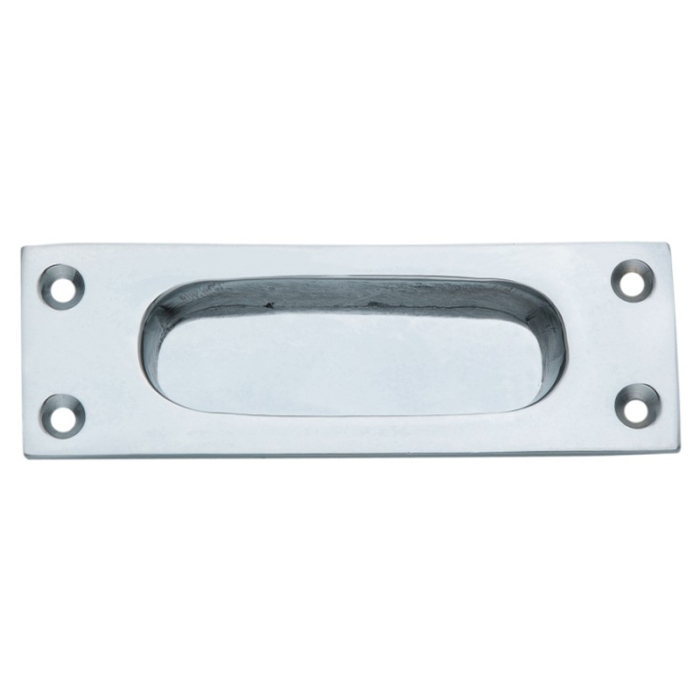 Flush Pull – 100x38mm – Polished Brass