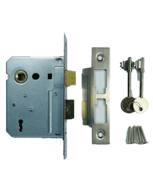 3 Lever Sash Lock – 75mm – Satin Stainless Steel Finish