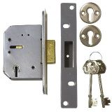 5 Lever Deadlock – 76mm – Satin Stainless Steel Finish