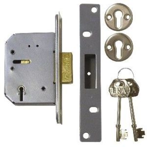 5 Lever Deadlock – 76mm – Satin Stainless Steel Finish