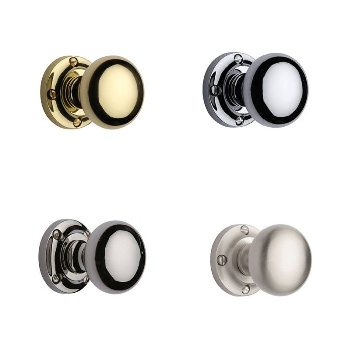 Bun Mortice Door Knobs – Multiple Finishes & Dimensions