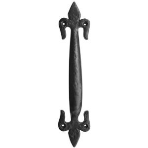Fleur De Lys Pull Handle – Black Antique – 230mm