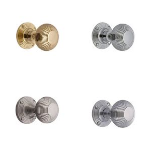 Architectural Reeded Mortice Door Knobs – Multiple Finishes