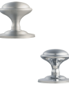 Mushroom Centre Door Knobs – 76mm – Polished Chrome