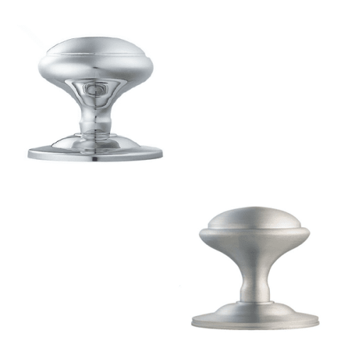Mushroom Centre Door Knobs – 76mm – Multiple Finishes