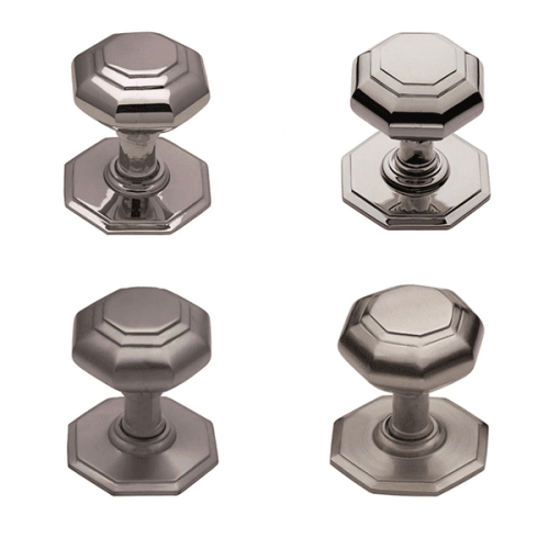 Oct Centre Door Knob – 85mm – Polished Chrome