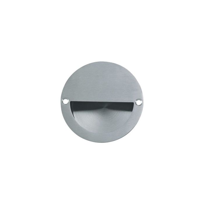 Circular Flush Pull – 90mm – Satin Stainless Steel