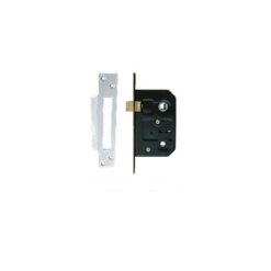 Bathroom Mortice Lock - 63mm - Multiple Finishes - Satin Stainless Steel