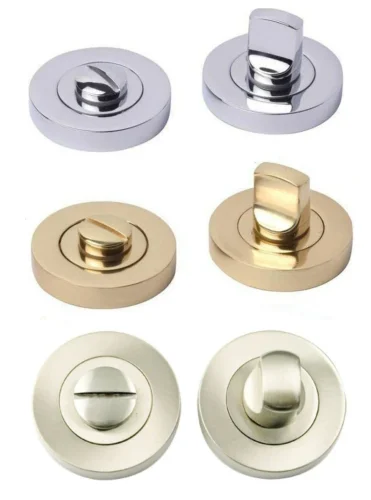 Turn and Release Bathroom Lock – 168x40mm – Multiple Finishes