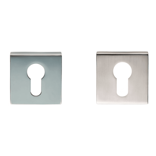 Square Euro Escutcheon – 52mm – Multiple Finishes