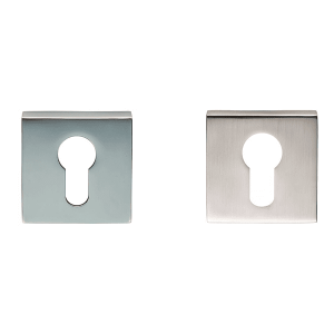 Square Euro Escutcheon – 52mm – Multiple Finishes