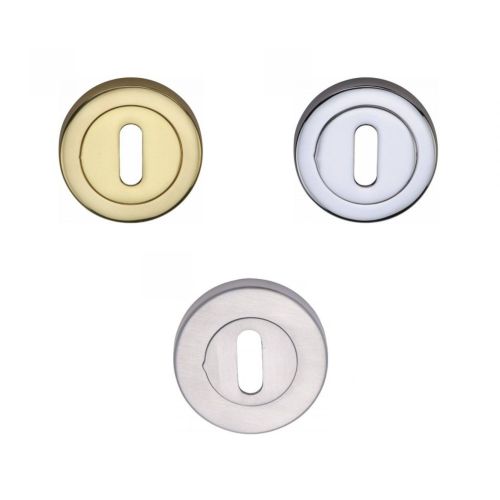 Round Keyhole Escutcheon – 52mm – Multiple Finishes