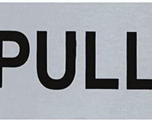 Door Finger Plates PULL – 75x38mm – Satin Stainless Steel