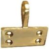 Sash Window Eye Ring Pull - 48x22mm - Polished Brass