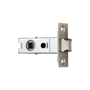 TLE Bolt-Through Mortice Latch Tubular Square - Polished Nickel - 2.5 inch (64mm)