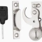 Sash Window Fitch Fastener Locking - Polished Chrome