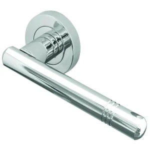 Frelan – Kudos Door Handles On Round Rose – Satin Chrome