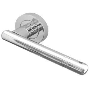 Frelan – Kudos Door Handles On Round Rose – Polished Chrome