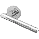Frelan - Kudos Door Handles On Round Rose - Polished Chrome