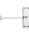 Frelan Hardware Surface Mounted Spring Arm Door Closer, White