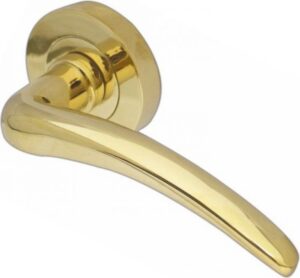 Polished Brass Door Handles Gull-JV420PB