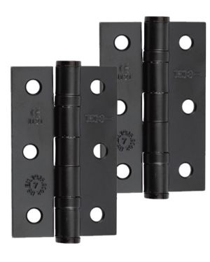 Frelan Hardware 3 Inch Ball Bearing Hinges, Black Finish – J8502BL