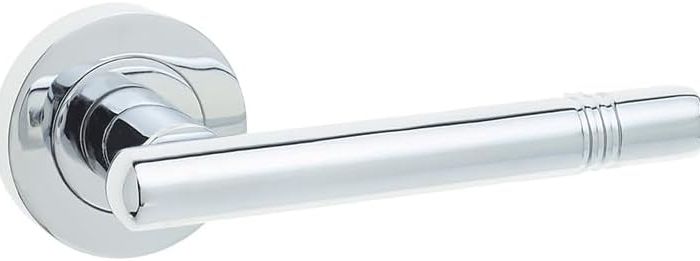IRONMONGERY SOLUTIONS Lock Pack of Door Handle in Polished Chrome Finish