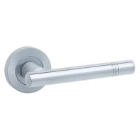 IRONMONGERY SOLUTIONS Bathroom Pack of Door Handle,Bathroom Locks, Turns & Releases & Hinges – Pack of Door Handle in Satin Chrome Finish
