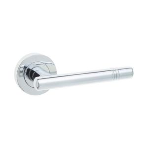 IRONMONGERY SOLUTIONS Bathroom Pack of Door Handle,Bathroom Locks, Turns & Releases & Hinges – Pack of Door Handle in Satin Chrome Finish