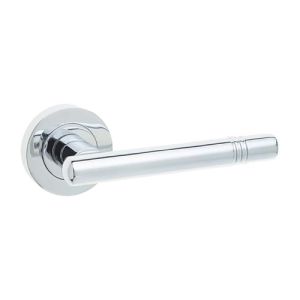 IRONMONGERY SOLUTIONS Bathroom Pack of Door Handle, Bathroom Locks, Turns & Release & Hinges – Pack of Door Handle in Polished Chrome Finish