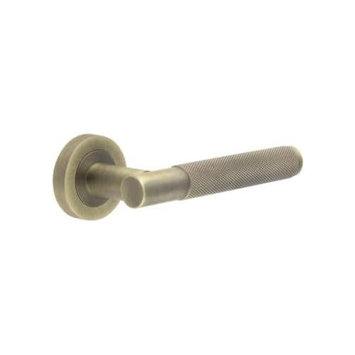 IRONMONGERY SOLUTIONS Lock Pack of Door Handle, 2 Lever Sashlocks, Escutcheon & Hinges – Pack of Door Handle in Antique Brass Finish