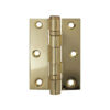 IRONMONGERY SOLUTIONS Lock Pack of Door Handle, 3 Lever Sashlocks,Escutcheons & Hinges - Pack of Door Handle in PVD Finish