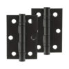 IRONMONGERY SOLUTIONS Lock Pack of Door Handle, 2 Lever Sashlocks, Escutcheon & Hinges - Pack of Door Handle in Matt Black Finish