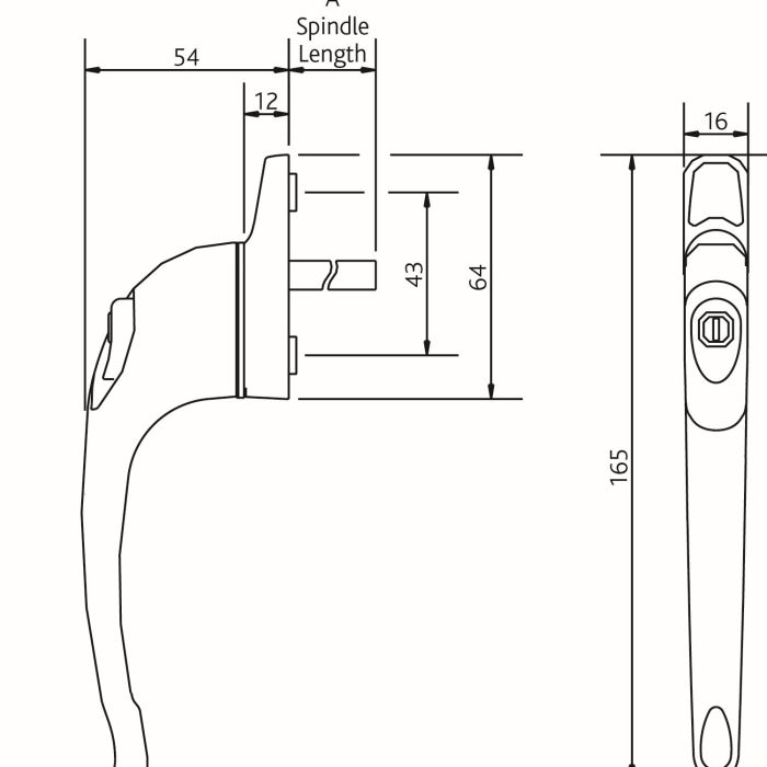 Maxim Inline Locking Window Handle