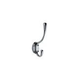Carlisle brass aa25sc victorian hat & coat hook, satin chrome, 127mm
