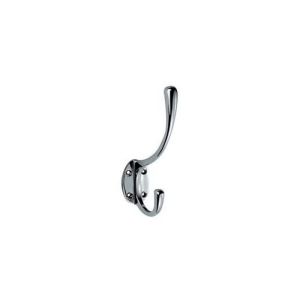 Carlisle brass aa25sc victorian hat & coat hook, satin chrome, 127mm