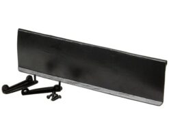 Black antique iron letterplate/letterbox inner flap 308 x 85mm