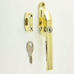 Chivrose ltd modern contemporary design lockable casement window fastener 124mm (polished brass) - Image 2