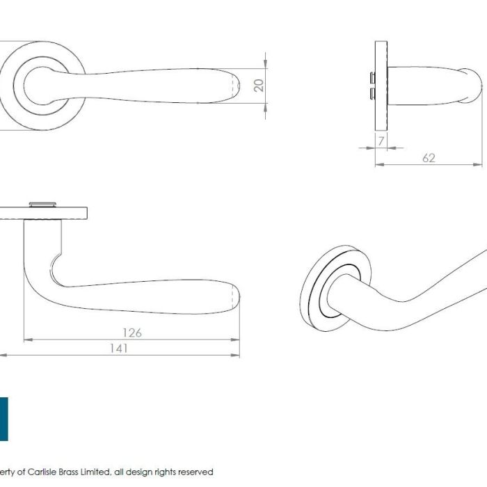 Carlisle brass – swl1127sss – steelworx swl peninsula lever on rose – finish – satin stainless steel (sss)